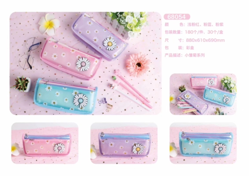 Double zipper pen bag