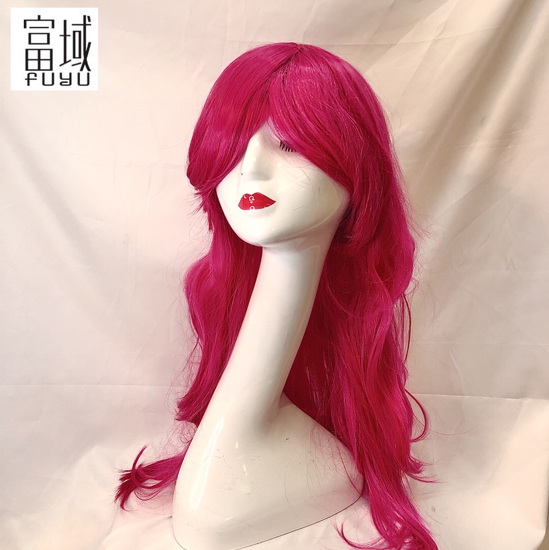 Red hair with big waves