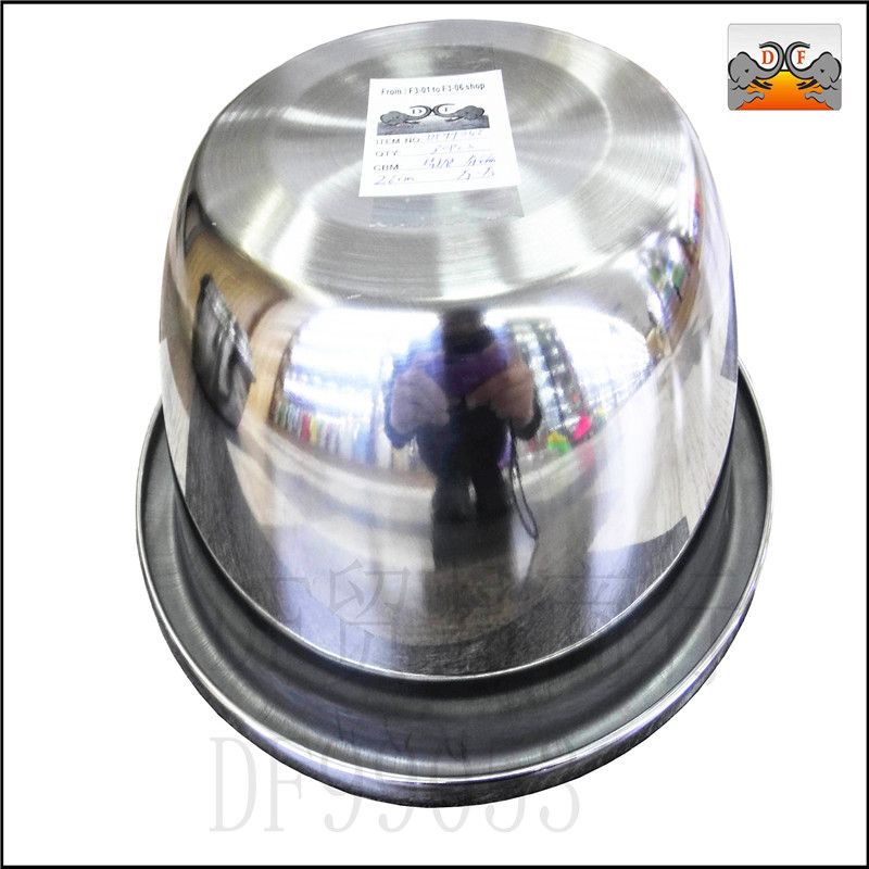DF99053 不锈钢防溢盆 反边面盆 不锈钢盆 加厚汤盆 厨房酒店用品  DF TRADING HOUSE详情图1