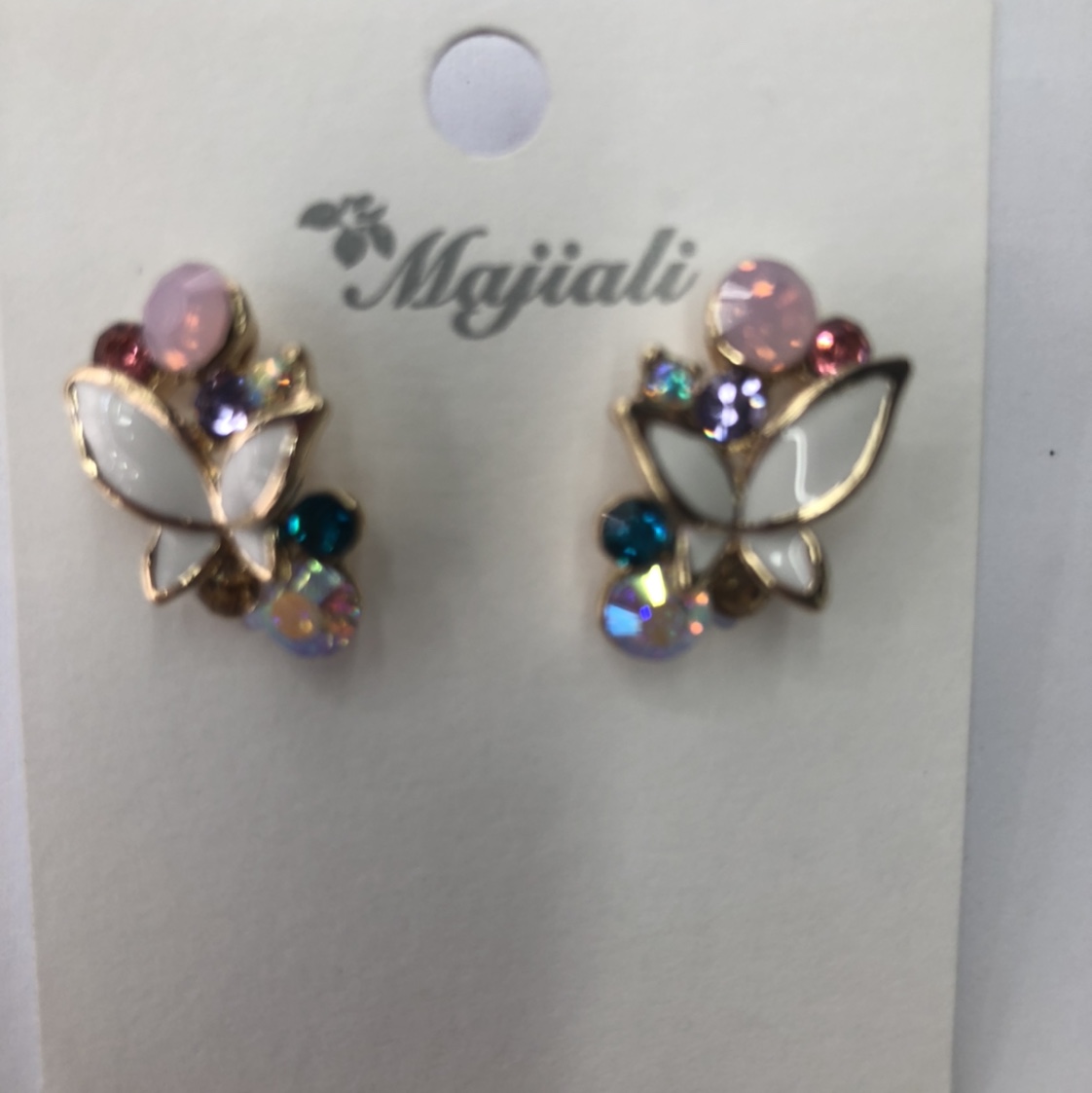 Korean Butterfly Drop Earrings