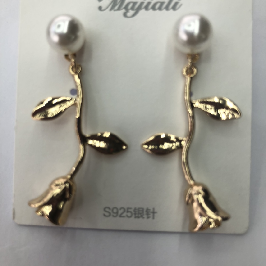Korean Rose Earrings