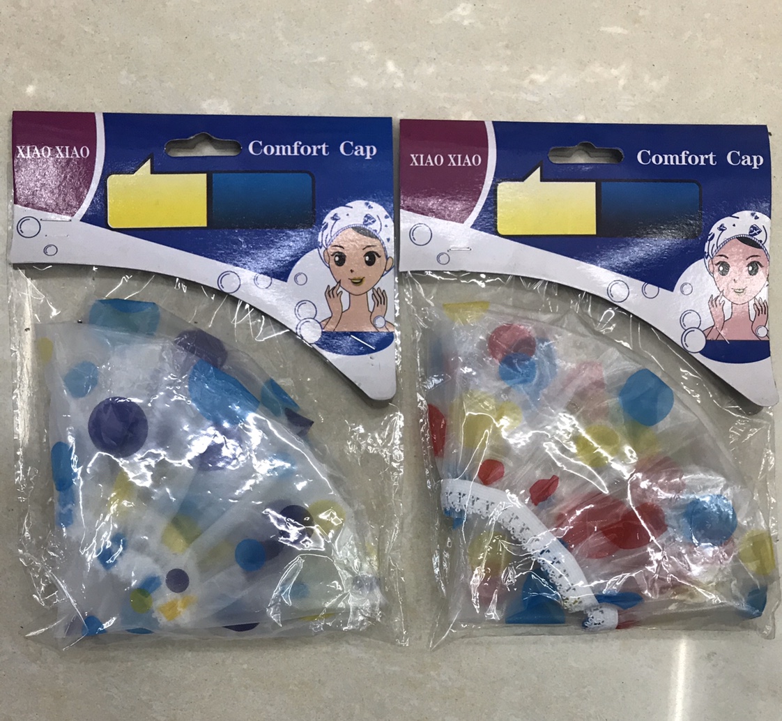 圆点浴帽
