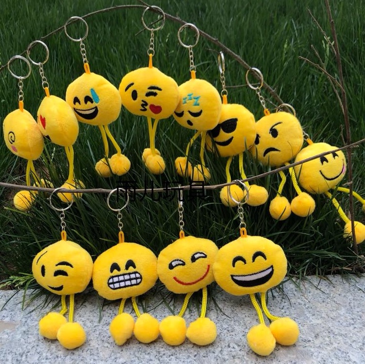 Expression pendant key chain expression body keychain pendant plush pendant smiley face pendant key chain 6cm expression pendant pendant smiley face keychain key chain