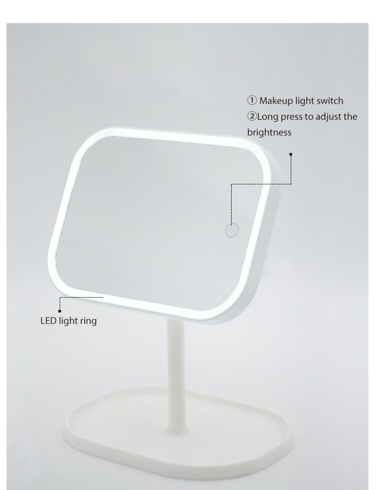 亚马逊爆款LED充电补妆镜灯新款创意美颜补妆镜灯USB充电补妆灯详情图4