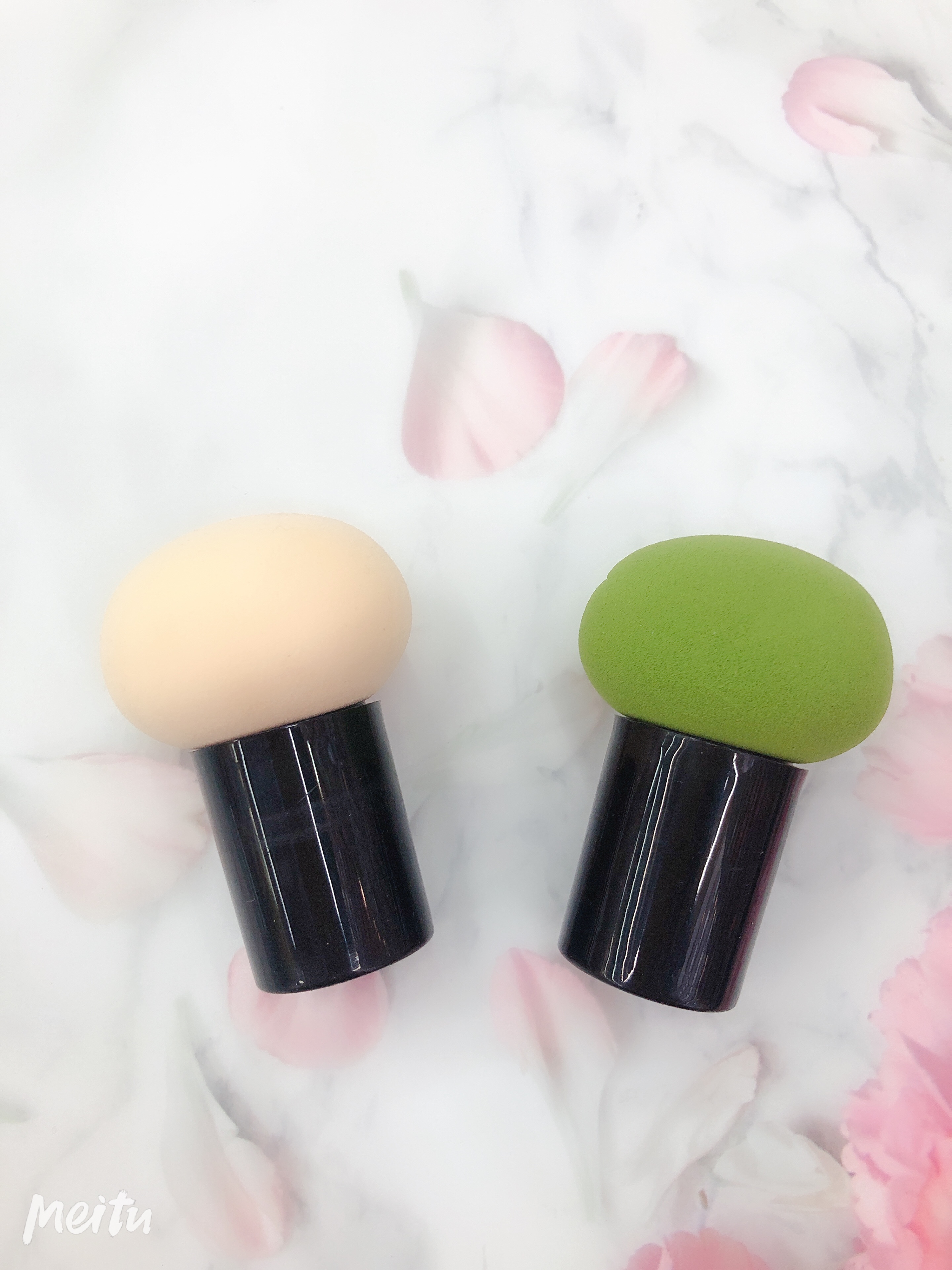 美妆工具海绵粉扑 蘑菇头干湿两用气垫粉扑BB霜粉底扑随行装产品图