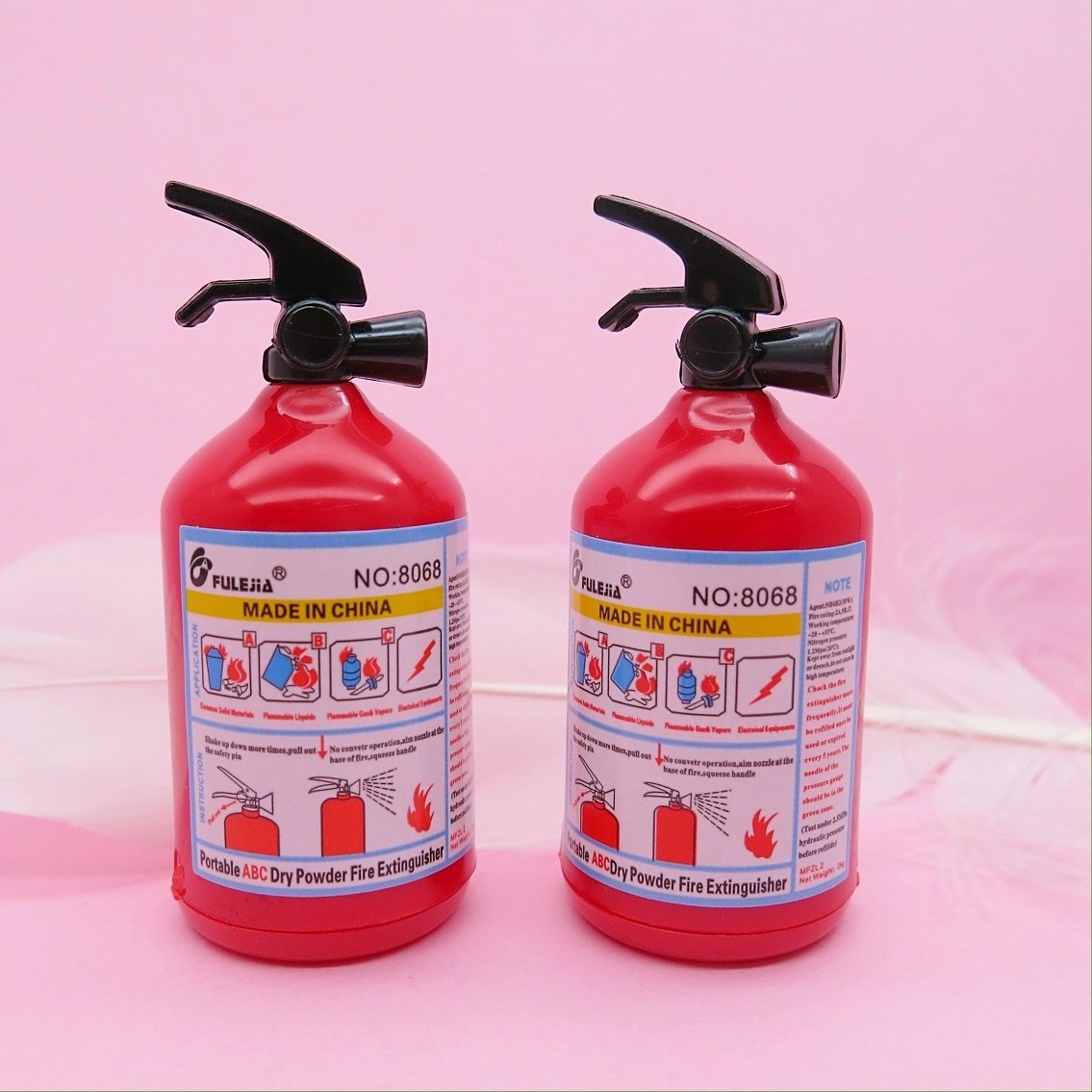 Fulejia 8068 self-produced and self-sold cute simulation small fire extinguishers, single-hole pencil sharpeners, and single-hole student stationery products details Picture