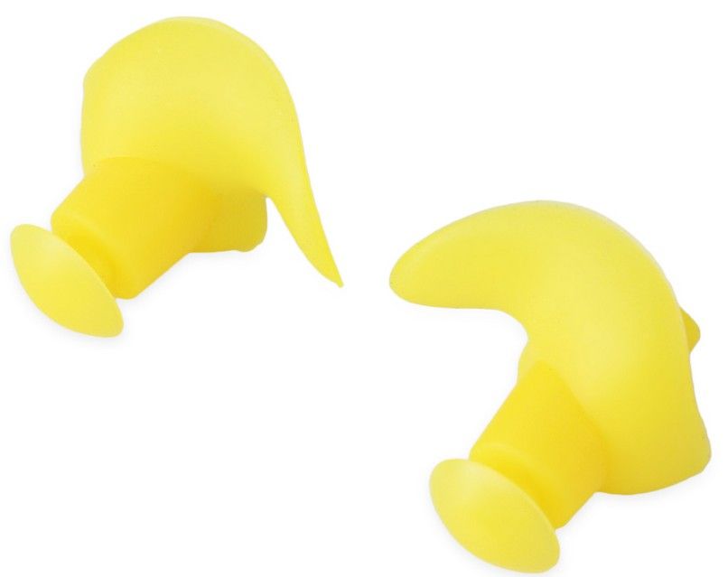 Manufacturers direct flower - shaped silicone earplugs swimming accessories wholesale NC6 flower - shaped earplugs yellow details Picture