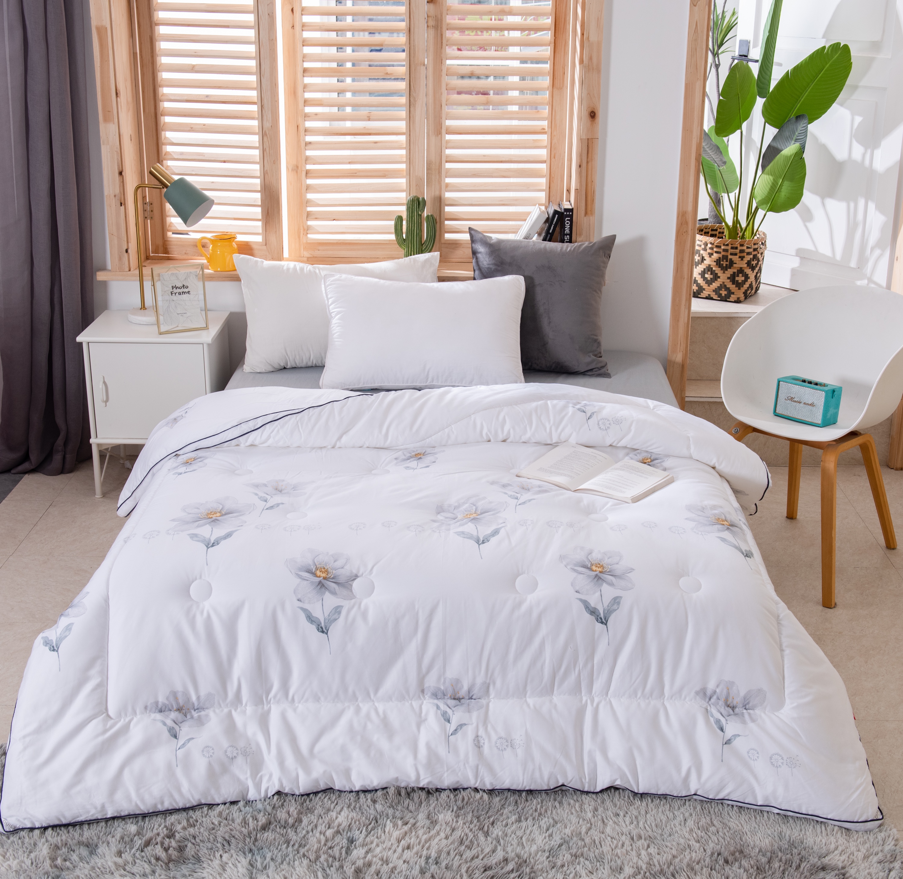 100% cotton printed winter quilt Specification image