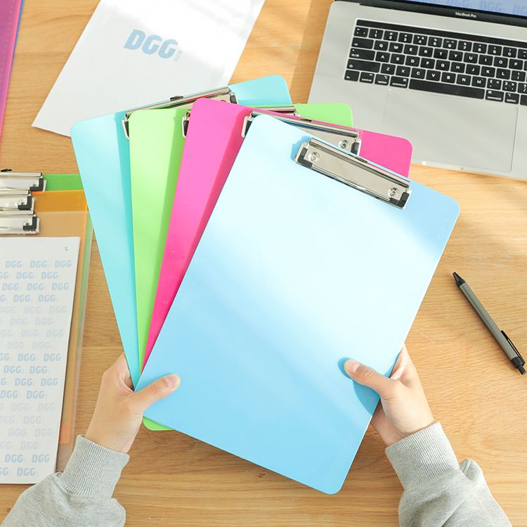 Student note writing board holder, A4 plastic transparent board holder, office signature board, vertical pad board, notepad board, folder detail image 1