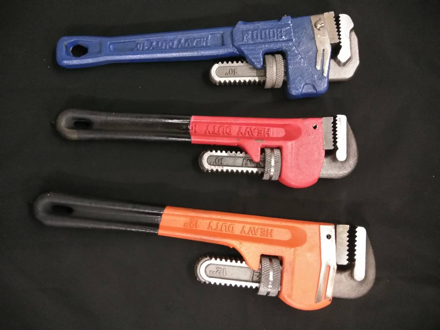 14-inch hardware tools, quick pipe wrench, pipe wrench, American heavy-duty plastic-coated pipe wrench, pipe repair wrench Item Picture