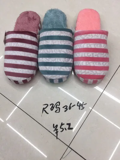 Autumn And Winter Home Warm Plush Slippers Foreign Trade Wholesale 41500 Slippers Autumn And Winter Home Slippers Non-Slip New Slippers Foreign Trade Wholesale