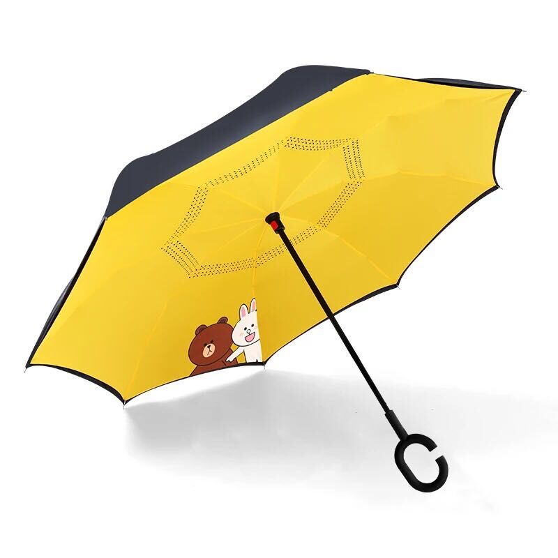 SD umbrella 反向伞双层伞免持式C型雨伞 可站立详情图8