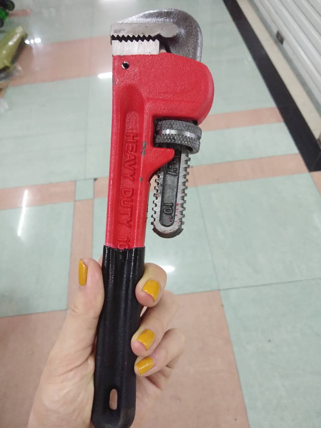 14-inch hardware tools, quick pipe wrench, pipe wrench, American heavy-duty plastic-coated pipe wrench, pipe repair wrench undefined