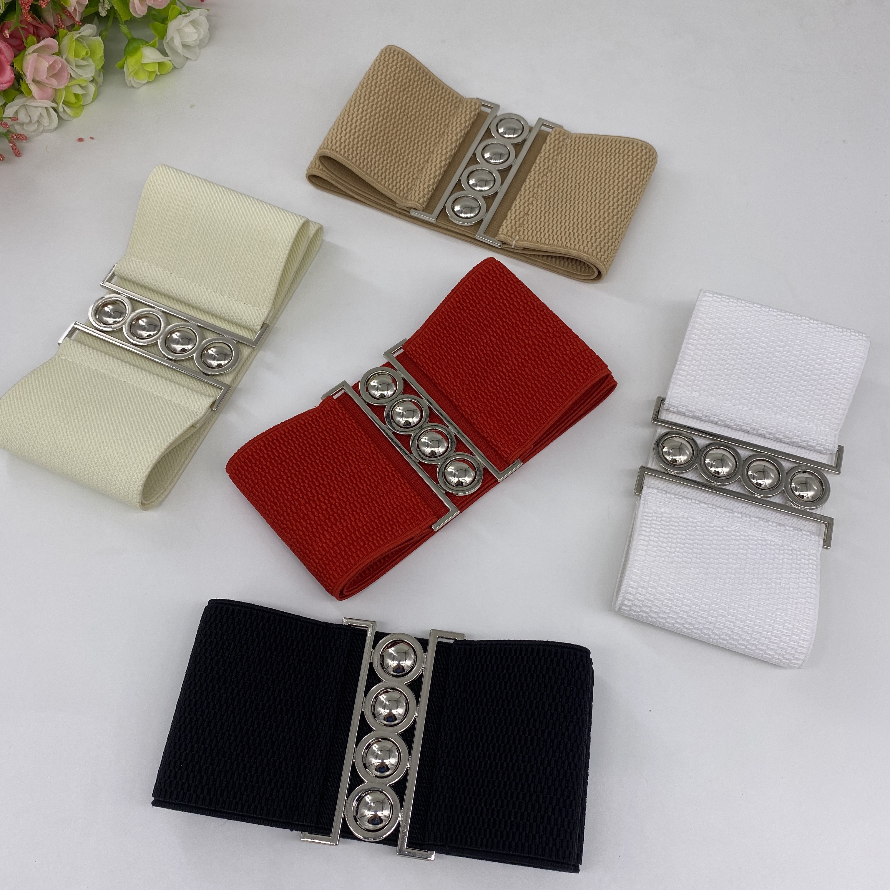 Source Head Factory Wholesale: Ladies Elastic Waist Seal Elastic Belt Specification drawing
