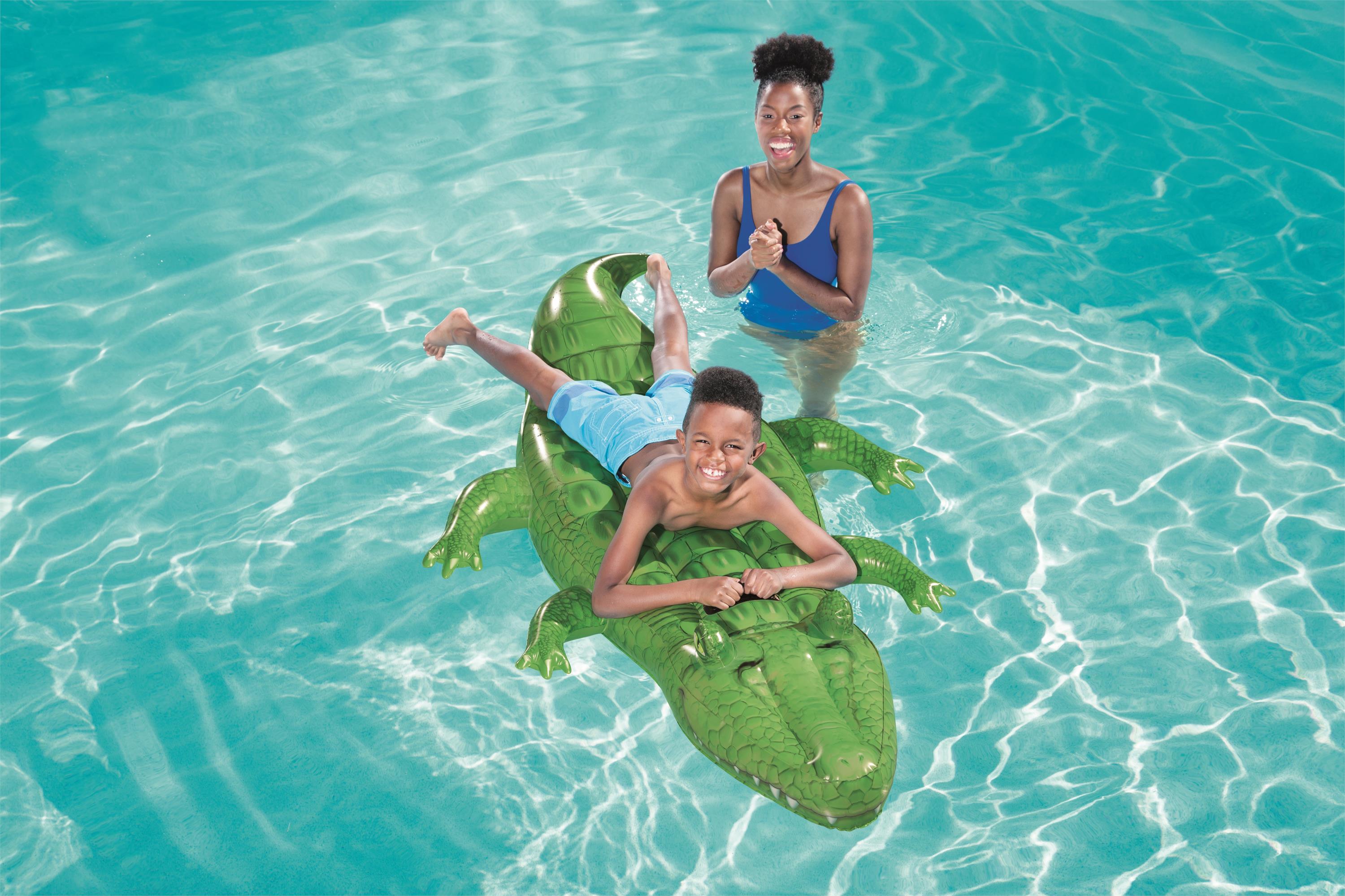 Bestway® 6'8" x 46"/2.03m x 1.17m 大鳄鱼坐骑 儿童水上浮排产品图