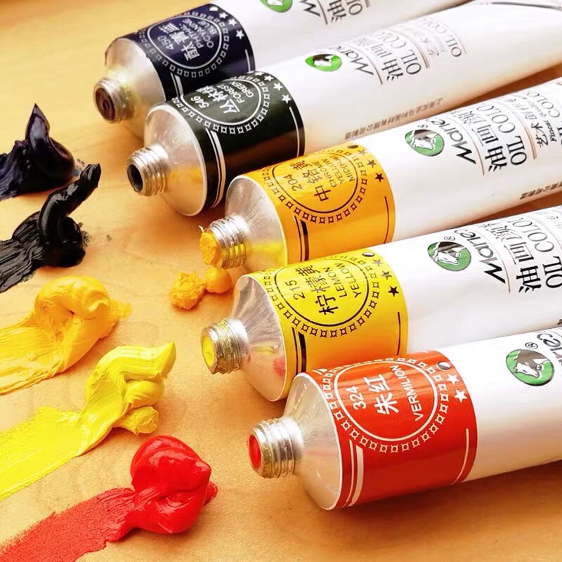 Marley Oil Paints Beginner 170ml Large Tube Artist 12-Color and 24-color Single Tube Set of Art Paints undefined