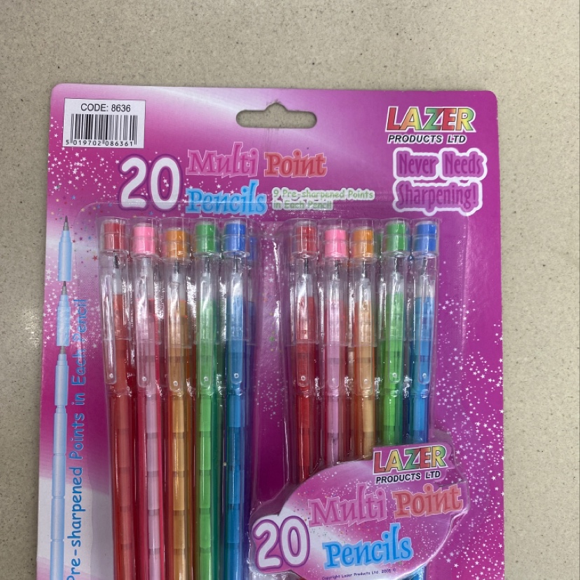 Wangsheng Stationery Office Culture Learning 20 Multi-head Pen Card Set