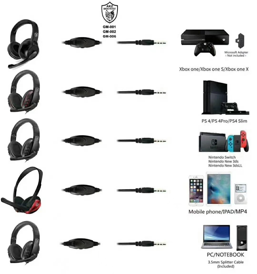 GM-006 gaming headphones undefined