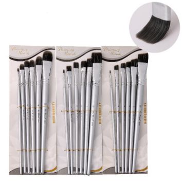 Nylon pingfeng painting brush acrylic watercolor quality paint brush 6 sets wholesale thumbnail