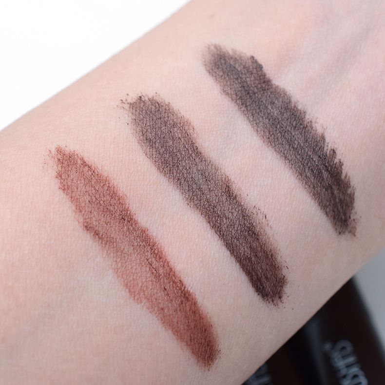【 24-Pack 】EB012 Non-smudging Waterproof Eyebrow Dye Brush USHAS Coffee Dark Brown and Light Brown Specification image