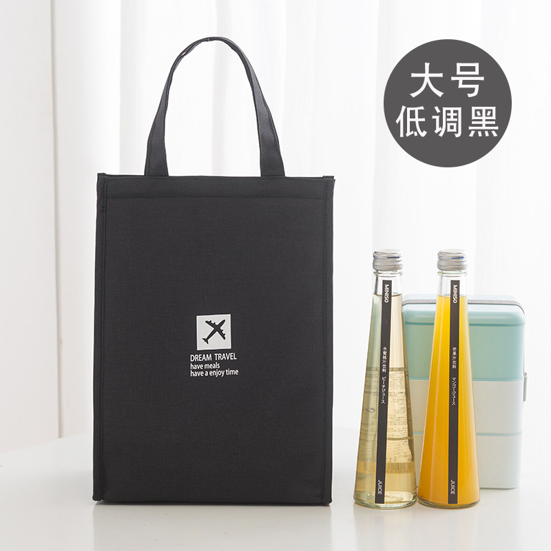 手提便当包 简约时尚百搭冰包 防水保温包带饭袋子饭盒袋小拎包详情6