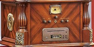 梵尼诗柜式复古留声机怀旧仿古LP黑胶唱片机古典实木电唱机68A产品图