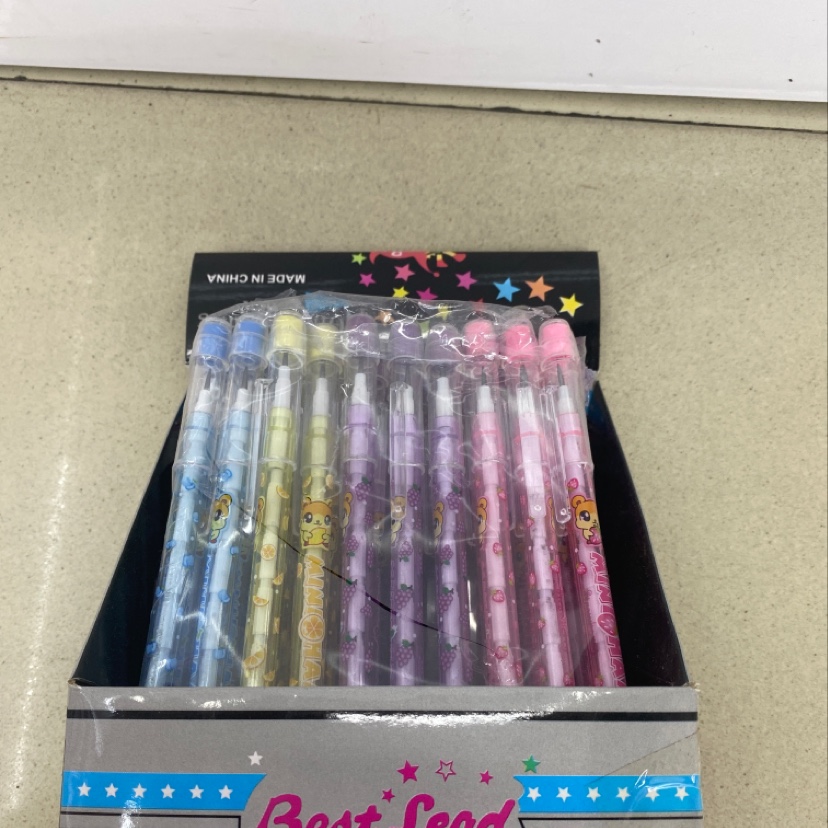 Wangsheng Stationery Office Culture Learning 50-piece box of multi-head pencils and pens