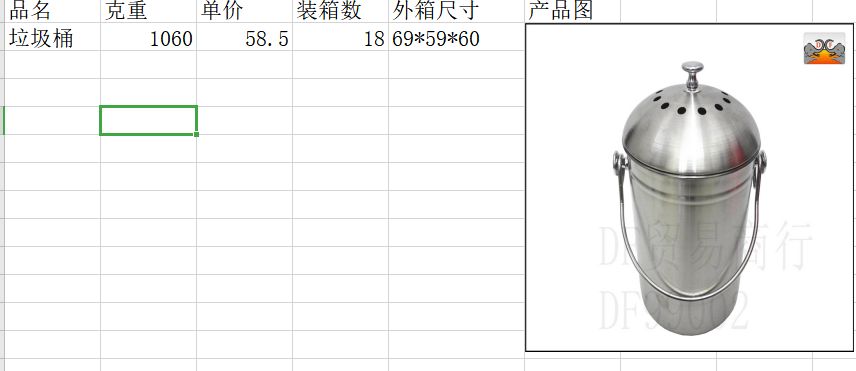 DF99002  垃圾桶不锈钢圆形箱食物回收桶带防臭层厨余桶防潮潲水桶 堆肥桶 DF TRADING HOUSE详情4