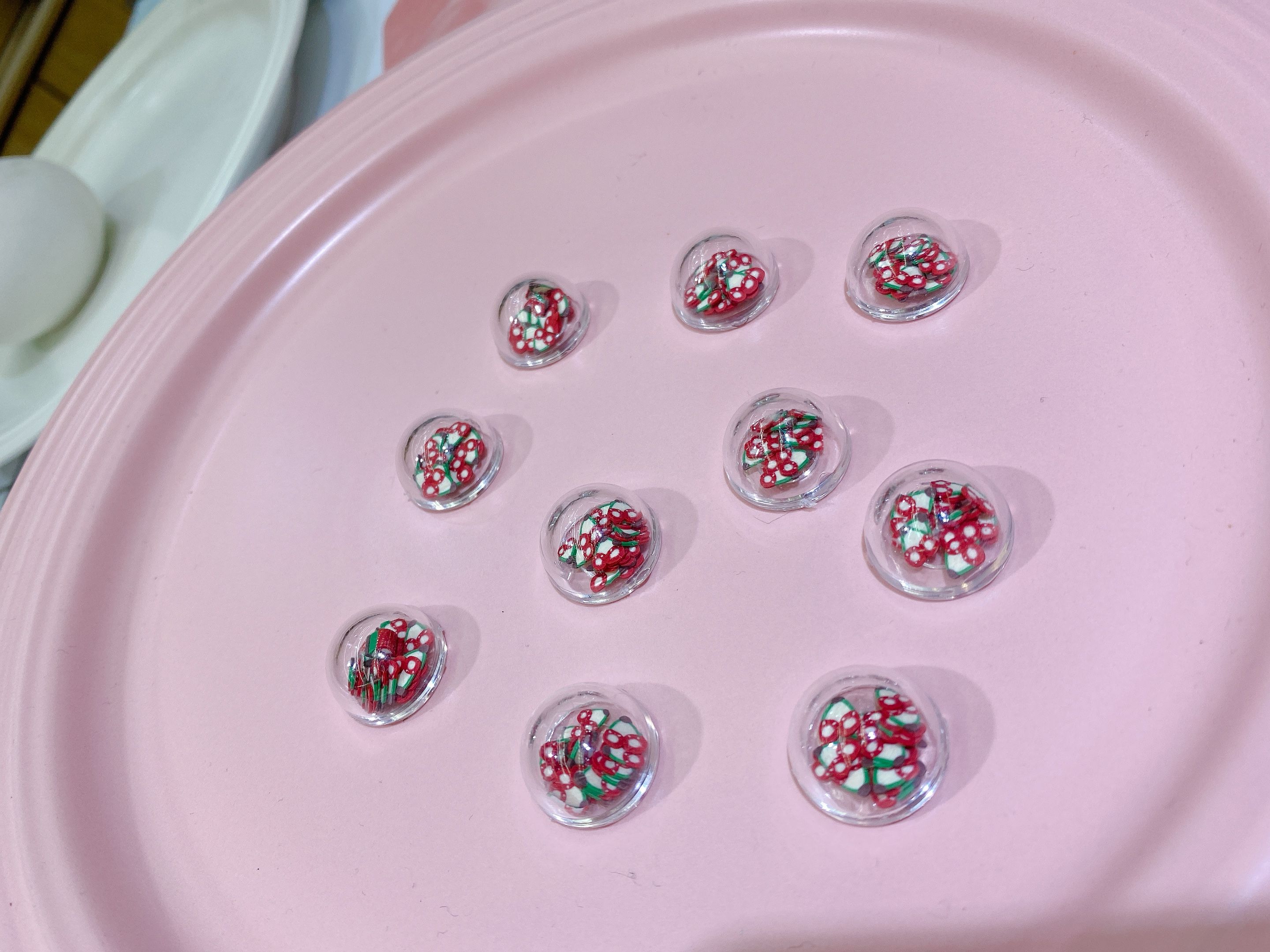 Acrylic semi-circular combination hair clip accessory details Picture