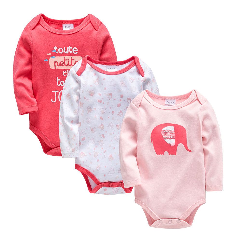 2020秋季新品三件套哈衣纯棉连身衣爬服新生儿衣服婴儿连体衣厂家详情图1