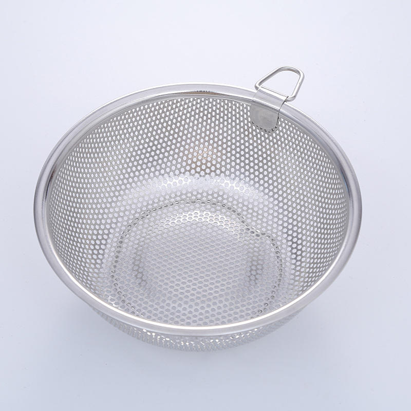 Stainless steel lifting ring rice sieve details Picture