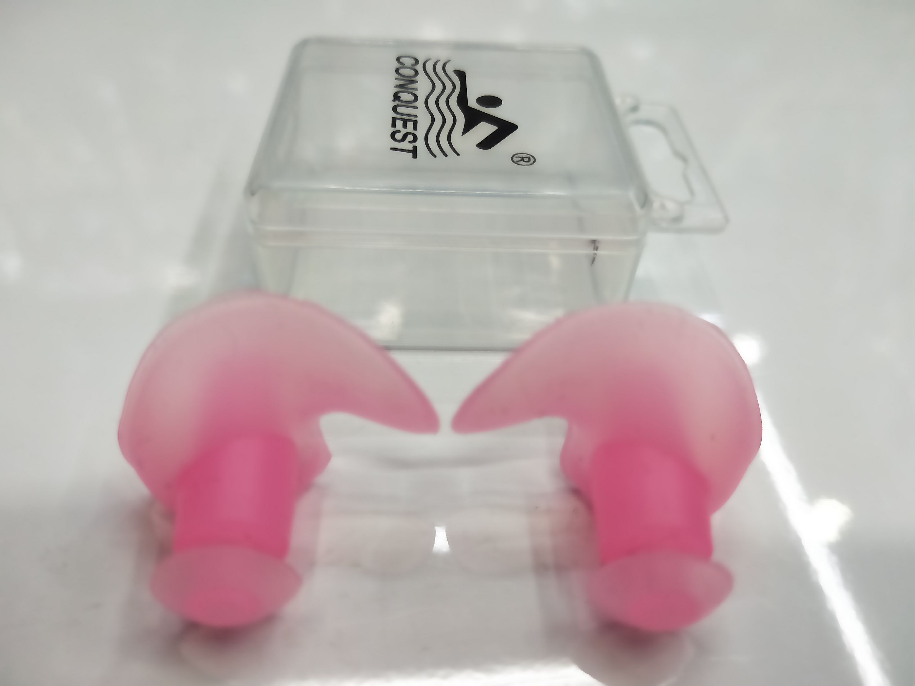 Factory direct flower - shaped silicone earplugs swimming accessories wholesale NC6 flower - shaped earplugs pink Item Picture