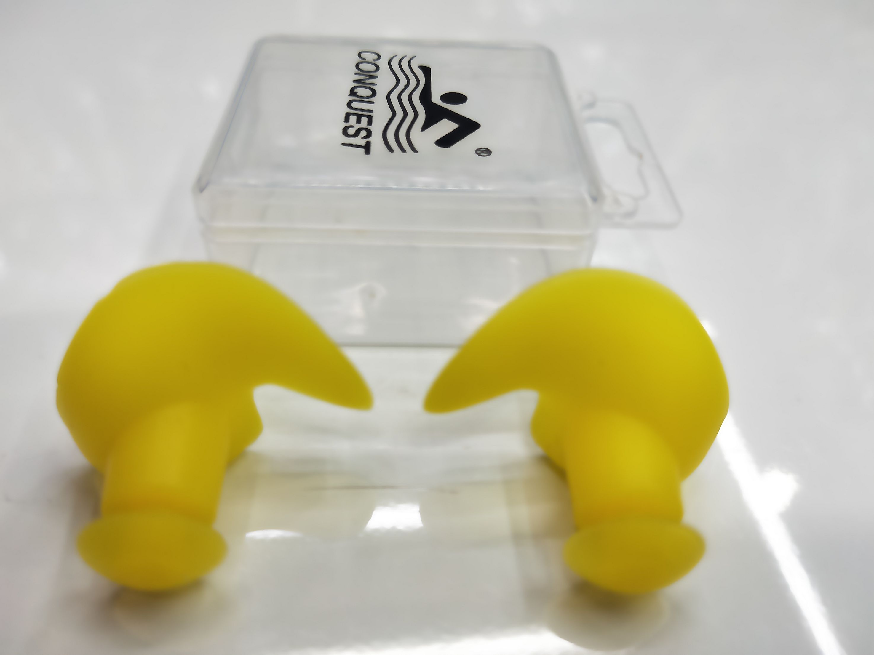 Manufacturers direct flower - shaped silicone earplugs swimming accessories wholesale NC6 flower - shaped earplugs yellow Item Picture