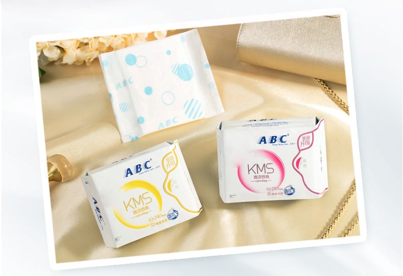 ABC夜用纤薄绵柔表层卫生巾K12-8片（含KMS）详情图7