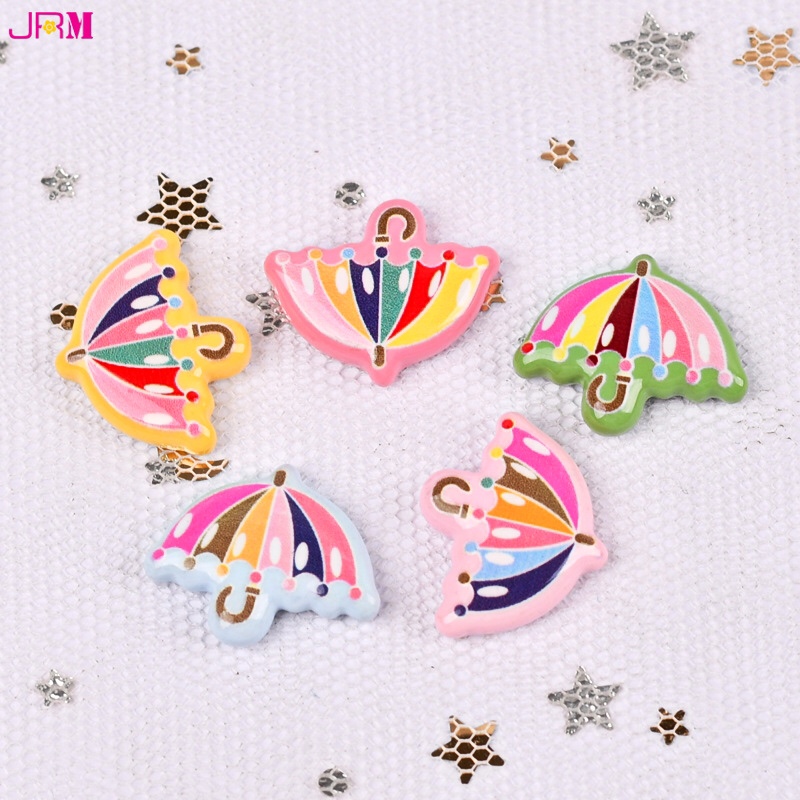 精日本树脂新款春天色系小号卡通雨伞树脂配件少女儿童头饰发饰创意手工