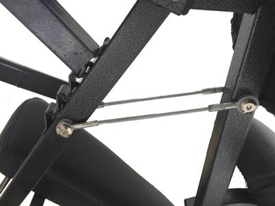 金属折叠按摩椅美容椅 便携式纹身椅 黑色详情图3