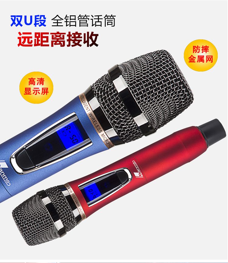 丹唛仕户外音响带无线话筒K歌大功率演出直播拉杆式广场舞音箱详情图4