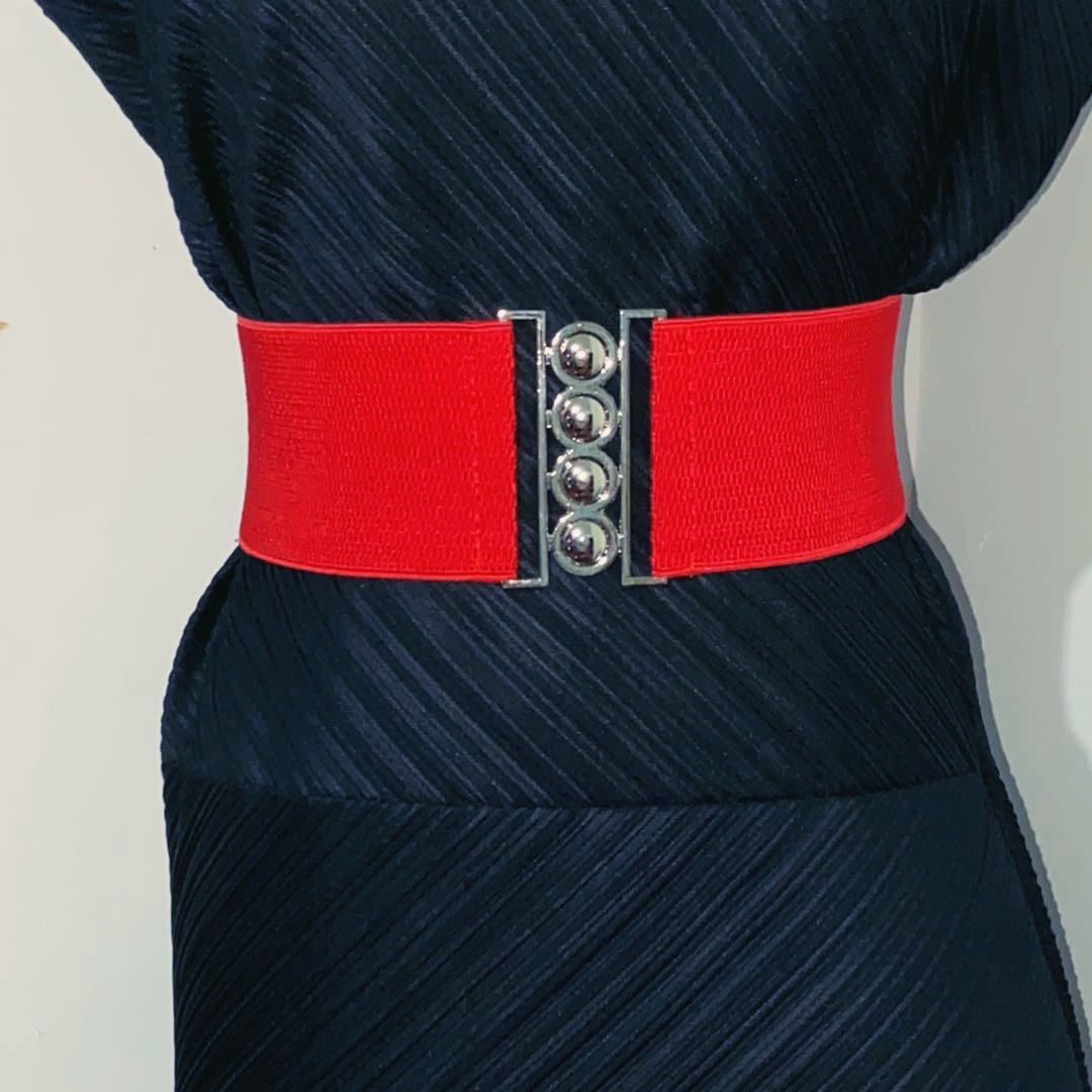 Source Head Factory Wholesale: Ladies Elastic Waist Seal Elastic Belt details Picture