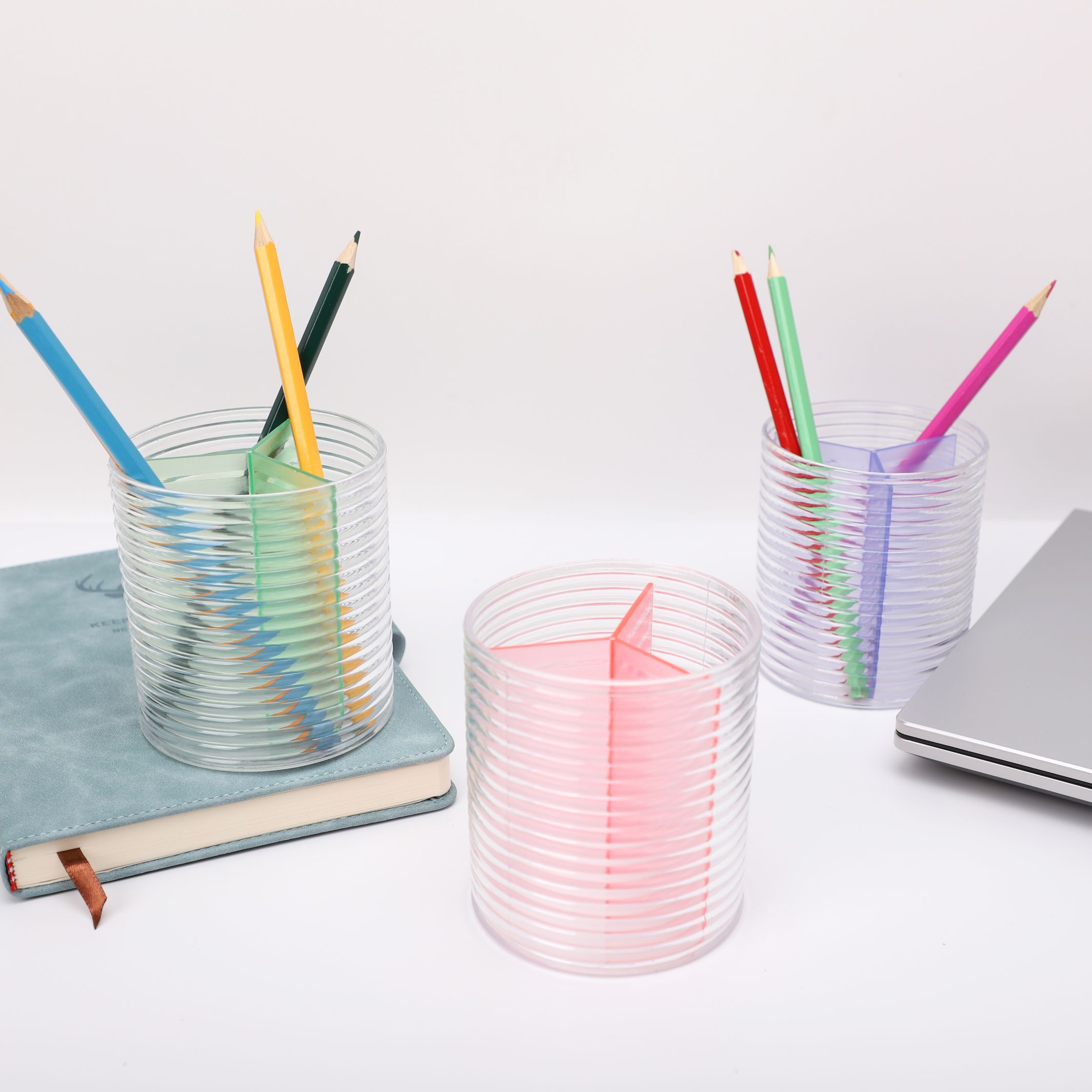 Creative and fashionable pen holder, office desk, student ornament, personalized, modern and simple stationery, multi-functional storage 8