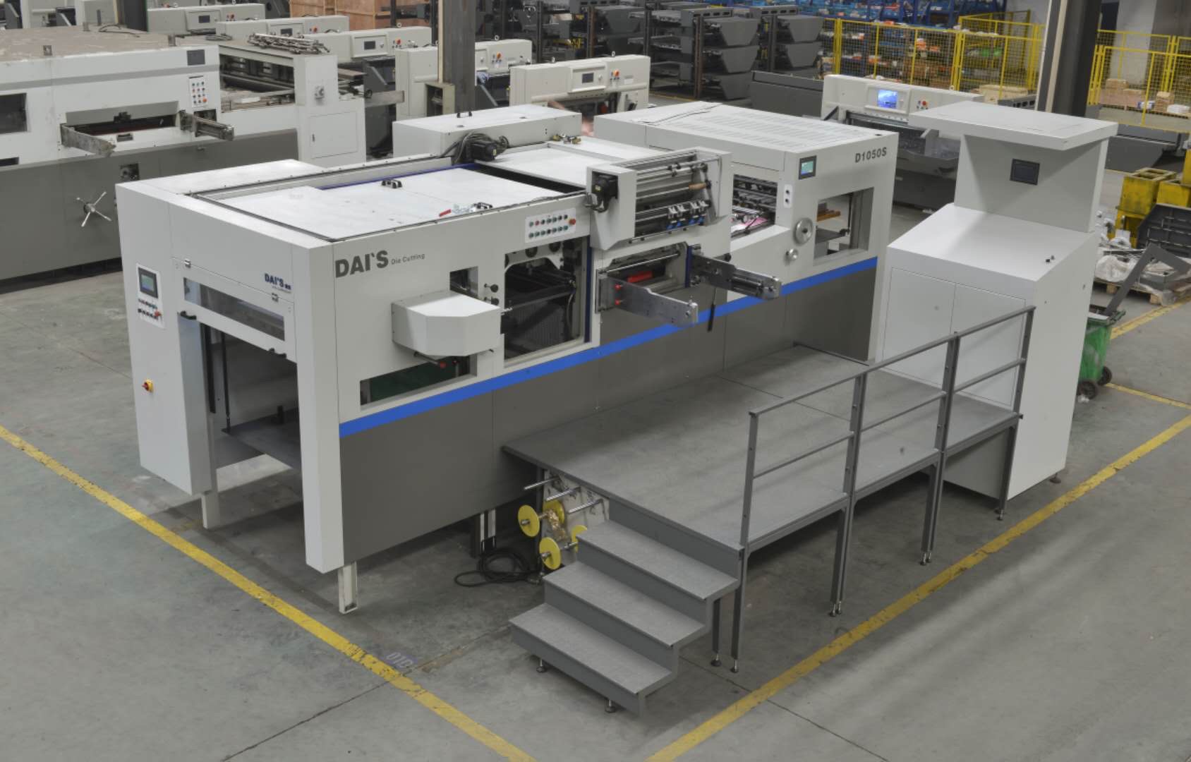 Dai's 1060 Fully automatic hot stamping, die-cutting and waste removal integrated machine, hot stamping machinery manufacturer details Picture