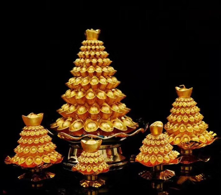 Smokeless Yuanbao Pagoda candle Paraffin Fortune candle