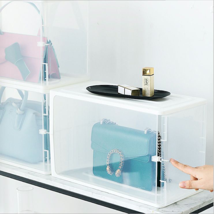 Dust-proof box Folding storage cabinet Multi-layer combination superposition organizer
