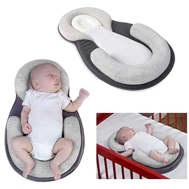 月子中心婴儿纠正防偏头婴儿枕头侧睡枕定位枕定型枕防溢奶