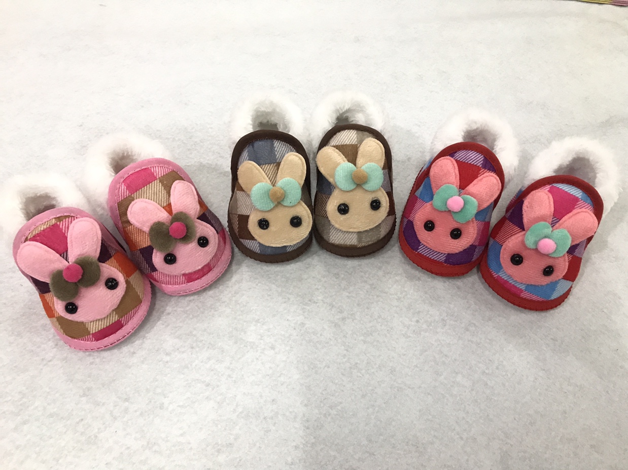 20新款冬季宝宝鞋婴幼儿鞋布底保暖可爱步前鞋图