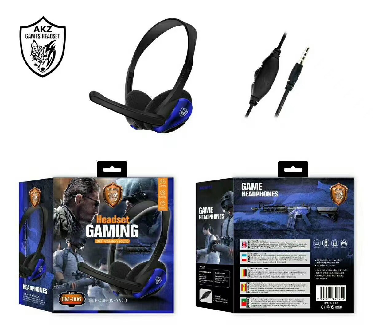 GM-006 gaming headphones details Picture