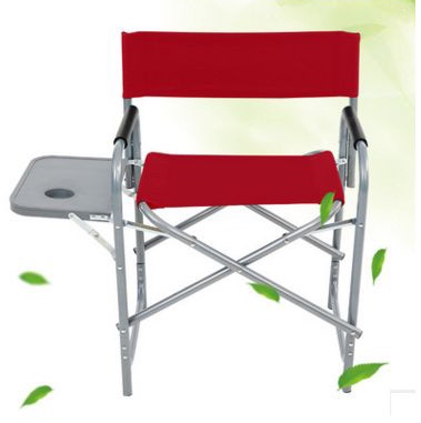户外 铁导演椅折叠椅带杂志袋茶板多功能导演椅带桌子