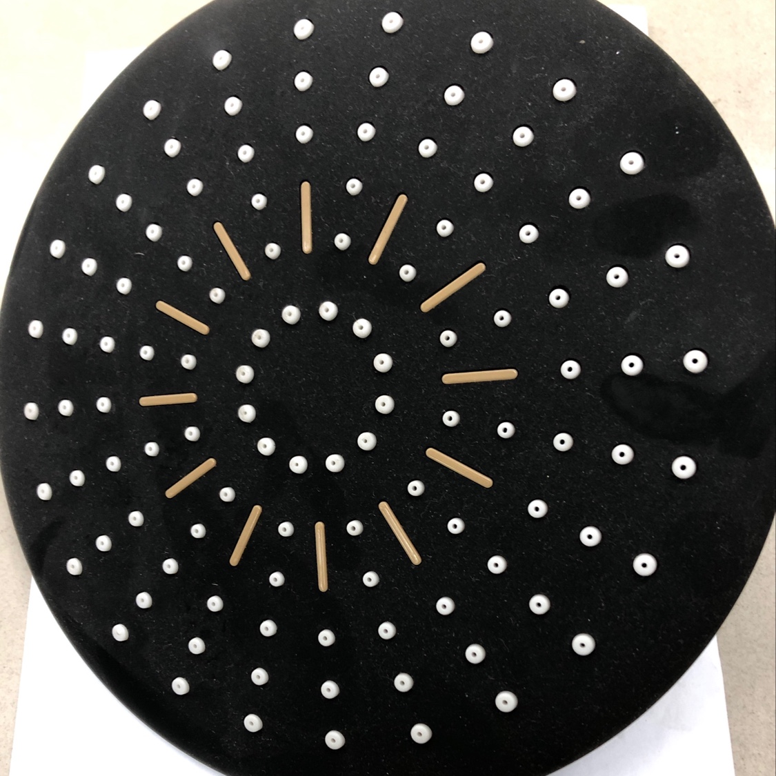 Plastic top shower head