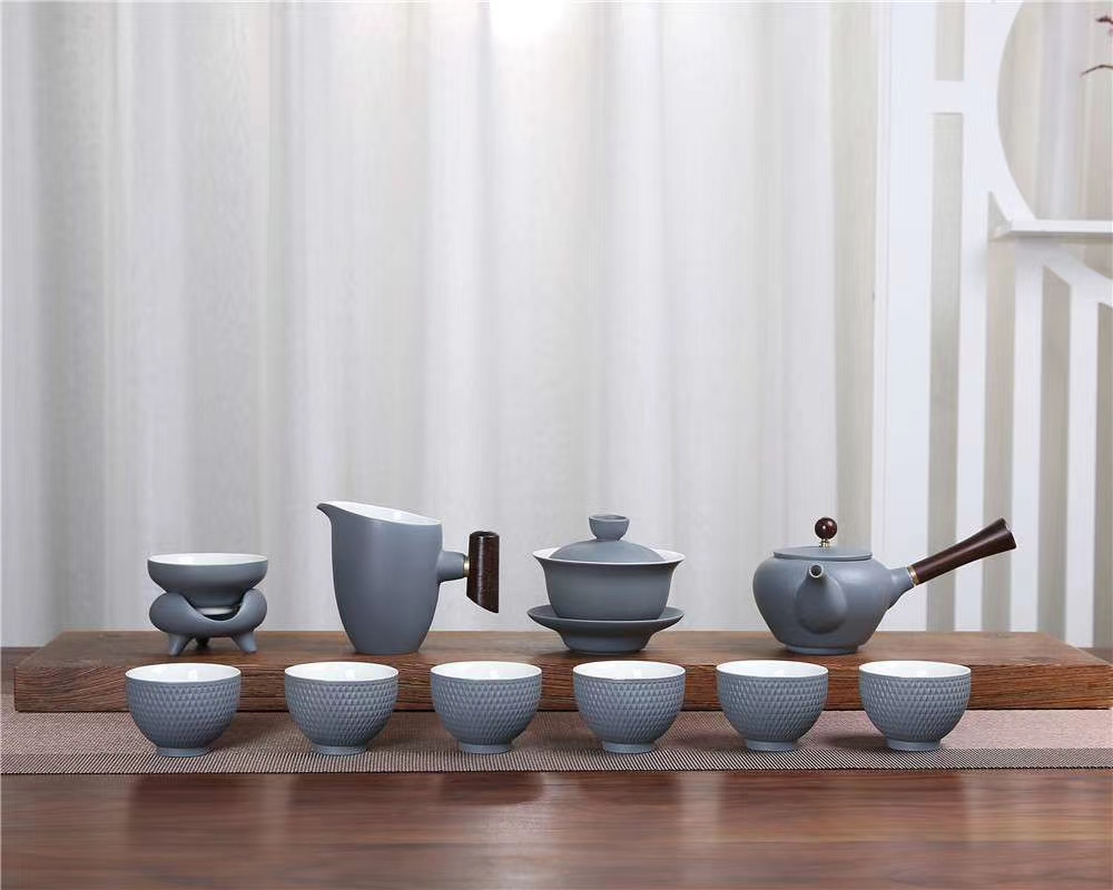Yiwu Selection 12 - head stone glazed tea set thumbnail