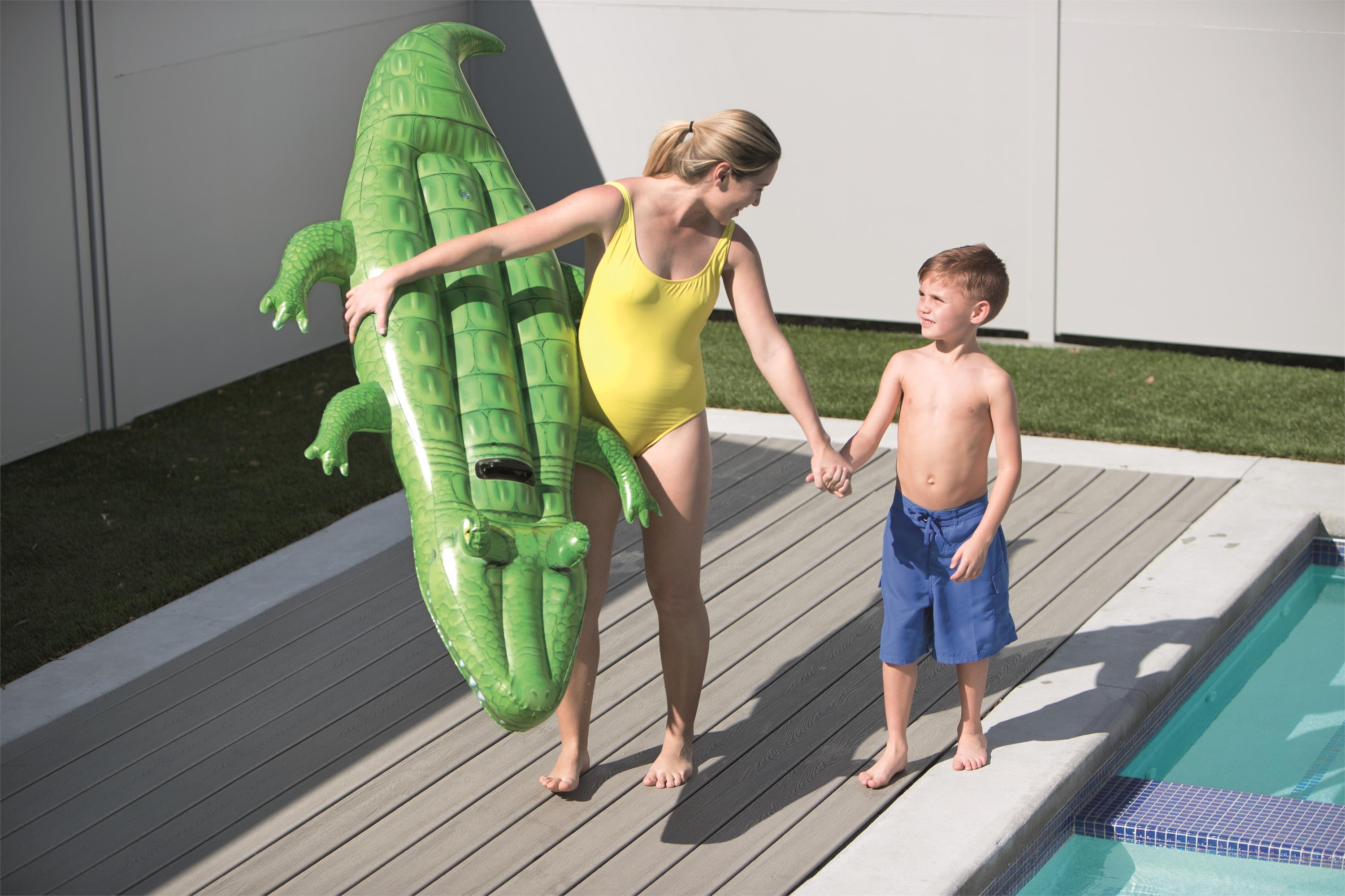 Bestway® 6'8" x 46"/2.03m x 1.17m 大鳄鱼坐骑 儿童水上浮排