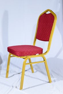 酒店椅子，餐椅 红面椅子